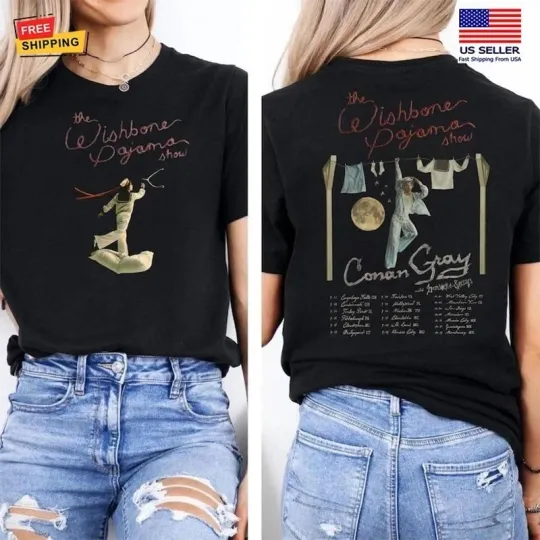 Conan Gray Wishbone World Tour 2026 T-Shirt Concert Tour Merch Fan