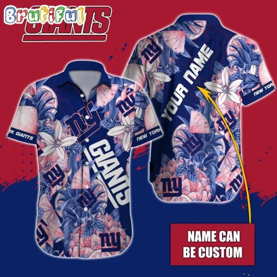 Discover Personalized football New York Giantss Hawaiian Shirt Special Tropical Fruit