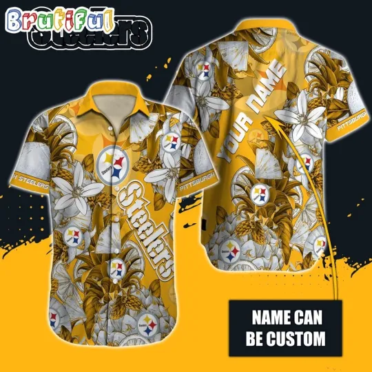 Discover Personalized football Pittsburgh Steeler Hawaiian Shirt Special Tropical Fruit Aloha
