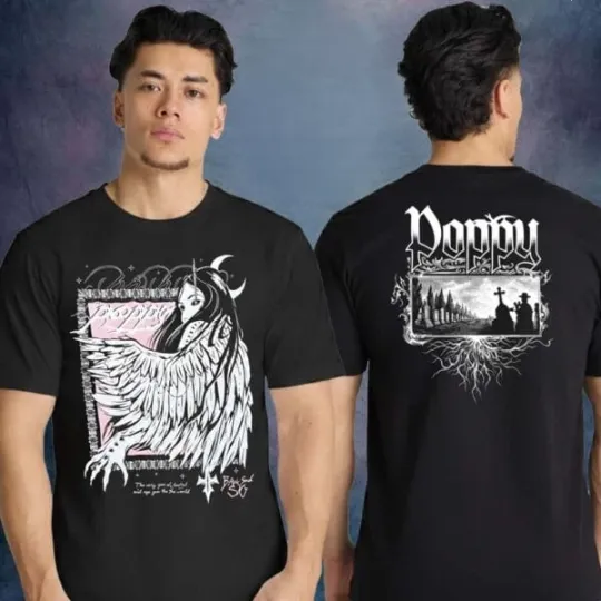 Discover Im Poppy Merch Constantly Nowhere UK EU Tour 2026 T-Shirt 2D