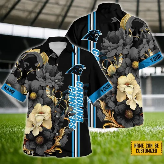Discover Custom Name football Carolina New Hawaiian Shirt For Fans