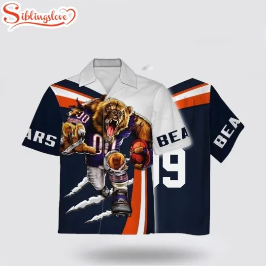 Discover Chicago football Football Mascot Hawaiian Shirt