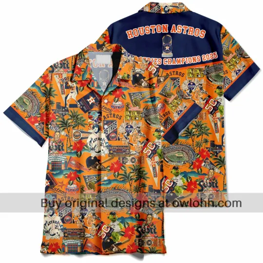 Discover Houston Legends Play Under the Sunset Skies Hawaiian Shirt Owl