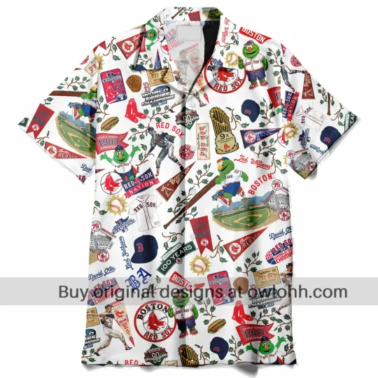 Discover Boston World Series Vintage Hawaiian Shirt