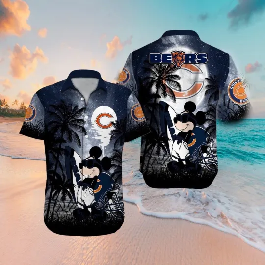 Discover Chicago Bearss Mickey Mouse Hawaiian Shirt
