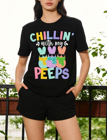 Discover Chillin' With My Peeps Easter, Pastel Peeps, Crafting T-Shirt