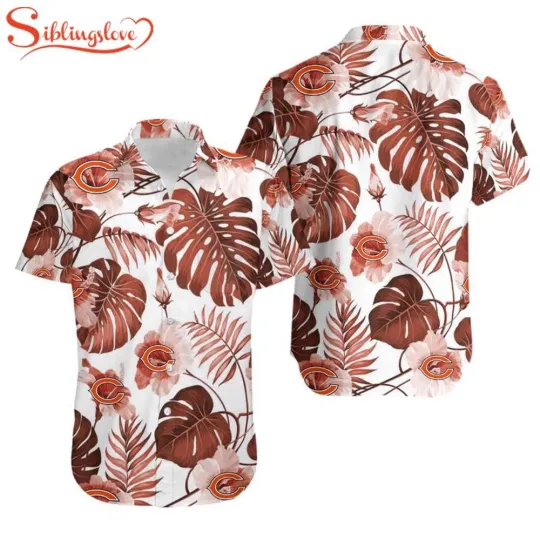 Discover Chicago Bearss Tropical Flower Hawaiian Shirt