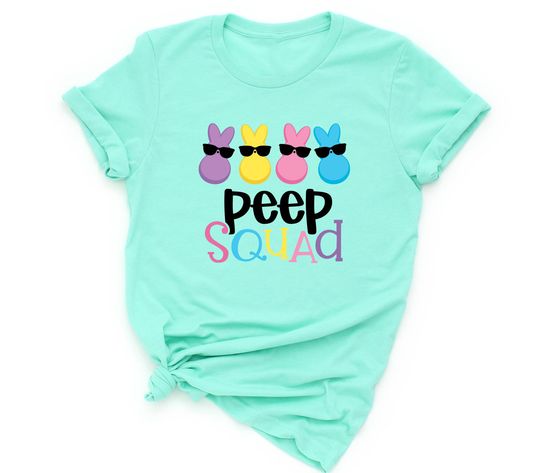 Discover Peep Squad Shirt, Cute Easter Crew T-shirt, Chillin With My Peeps Squad, Peeps Squad Shirt, Easter Kids Shirt, Easter Cousin Crew Shirt