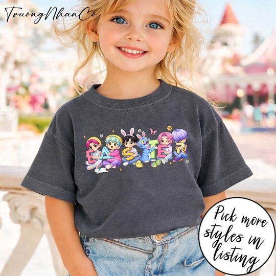 Discover Easter Day Saja Boys Shirt, Demon Hunter Kpop Tee, Easter Bunny T-Shirt, Saja Boy Band