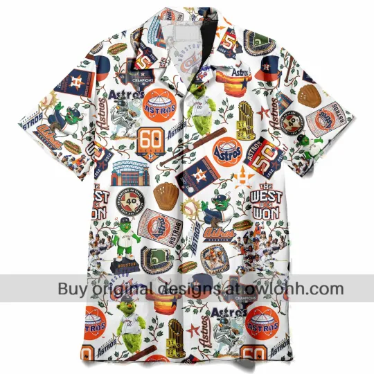 Discover Houston Astros World Series Vintage Hawaiian Shirt
