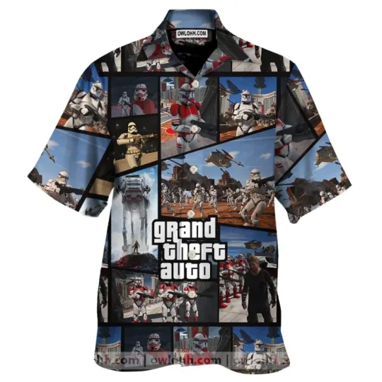 GTA Star Warss Grand Theft Auto Star Wars DC 15s Hawaiian Shirt