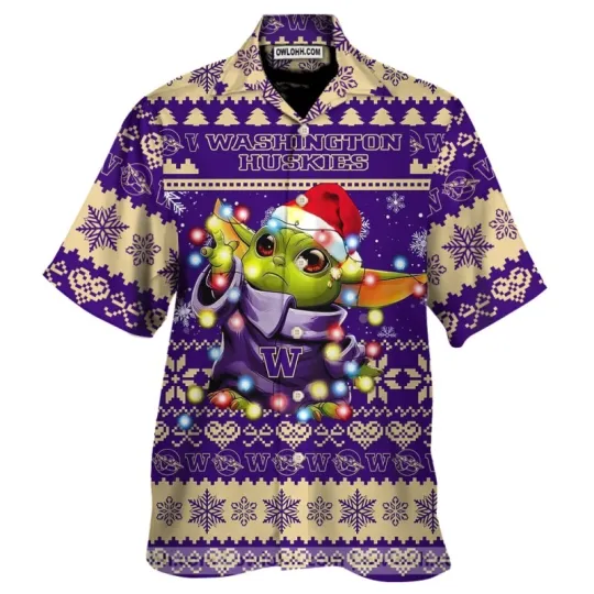 Discover Washington Huskies Baby Yoda Star Wars Sports Football American Ugly Christmas S