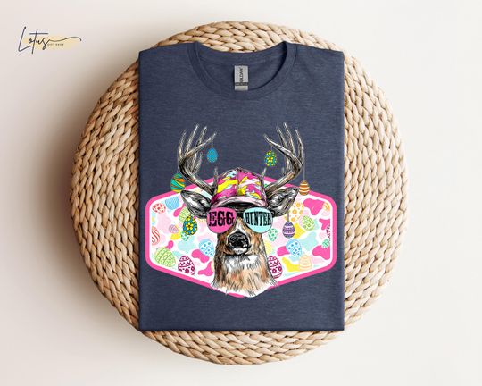 Discover Egg Hunter Easter Shirt, Camo Deer Hunting, Easter Buck Tshirt, Funny Outdoor Hunting Gift for Hunter