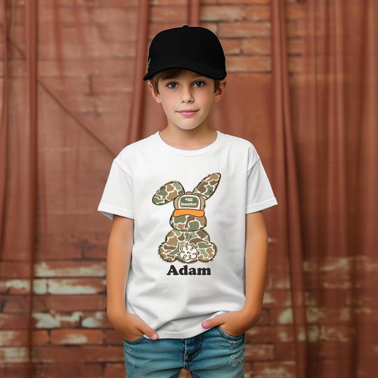 Discover Personalized Name Camo Easter Shirt - Custom Name Kids & Adults Tee