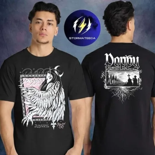 Discover Poppy "Halo Angel" Constantly Nowhere UK EU Tour 2026 Pop Up T-shirt