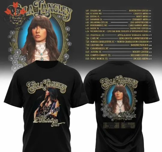 Discover Ella Langley The Dandelion Tour 2026 T-Shirt Fangift