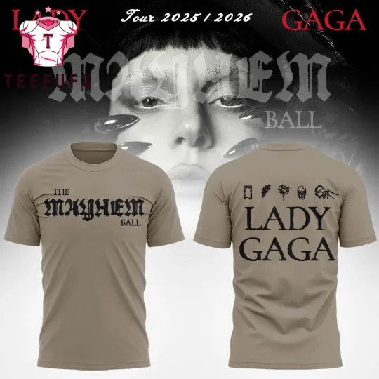 Discover Ld ga The Mayhem Ball Tour 2026 Unisex Fan Merch2 Sided Shirt