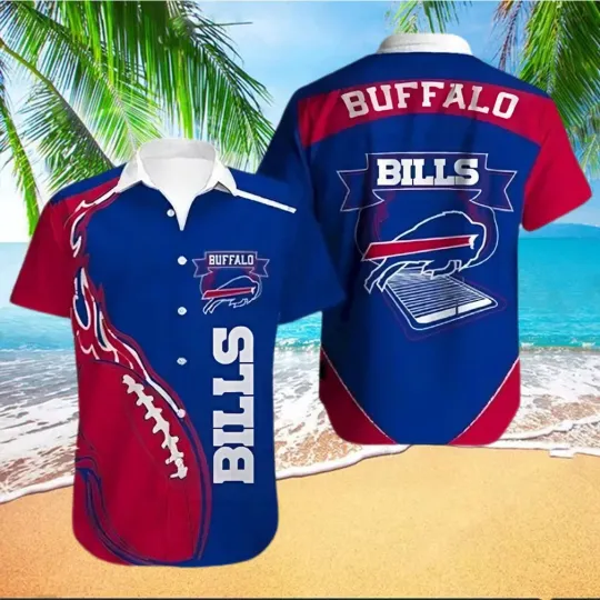 Discover Buffalo Billss Gridiron Flames Hawaiian, Gift For Fans, Gift For Friends