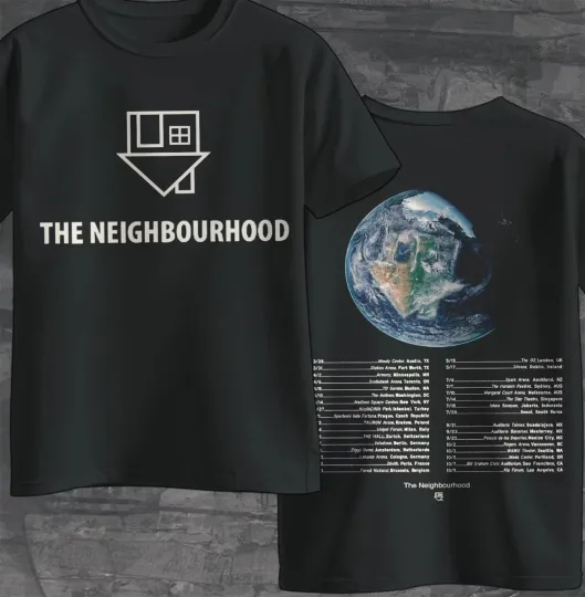 Discover The Neighbourhood the World Tour 2026 Concert T-Shirt