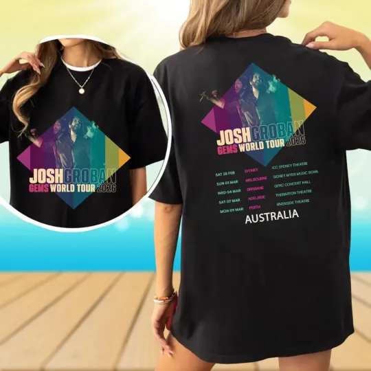 Discover Josh Groban Australia Tour 2026 T-Shirt