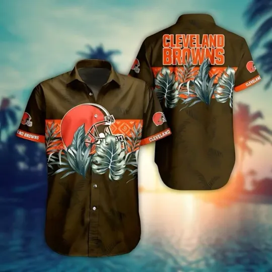 Cleveland Brownss Tropical Jungle Hawaiian, Gift For Fans, Gift For Friends