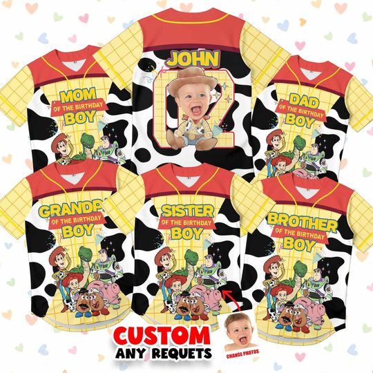 Discover Toy Story Birthday Boy Family Shirts, Woody Birthday Boy Shirt, Toy Story Birthday Shirt, Custom Photo Birthday Boy Outfit