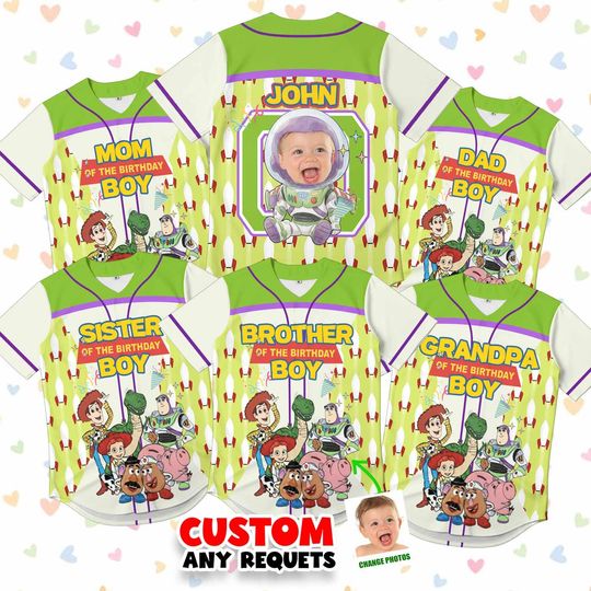 Discover Buzz Lightyear Birthday Boy Family Shirts, Toy Story Buzz Birthday Shirt, Custom Face Birthday Boy Shirt, Toy Story Family Matching Shirts