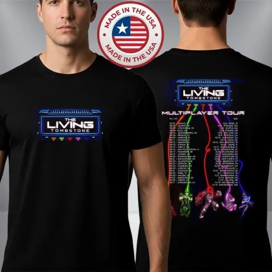 Discover The Living Tombstone Multiplayer Tour 2026 Schedule Tour Dates T-Shirt