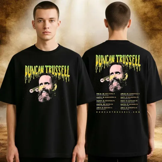 Discover Duncan Trussell Tour Dates Poster 2026 Across United States T-Shirt