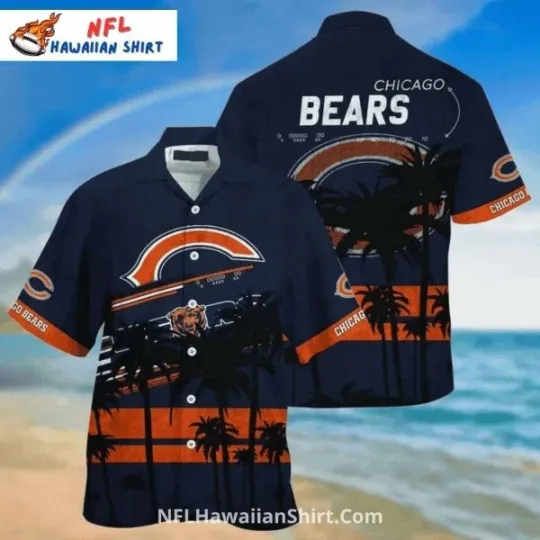 Discover Chicago Bearss Hawaiian Shirt With Stadium And Tropical Theme Size S-5XL