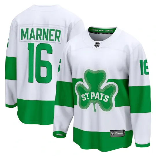 Discover Men's Toronto St Pats Mitch Marner White Alternate Breakaway Hockey Jersey