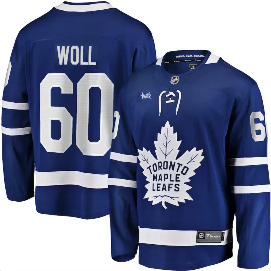 Discover Men's Toronto Maple Leafs Joseph Woll Fanatics Royal Blue Hockey Jersey