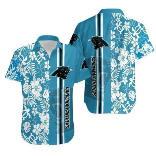 Discover Carolina Pantherss Paradise Gridiron Summer Aloha football Hawaiian Shirt