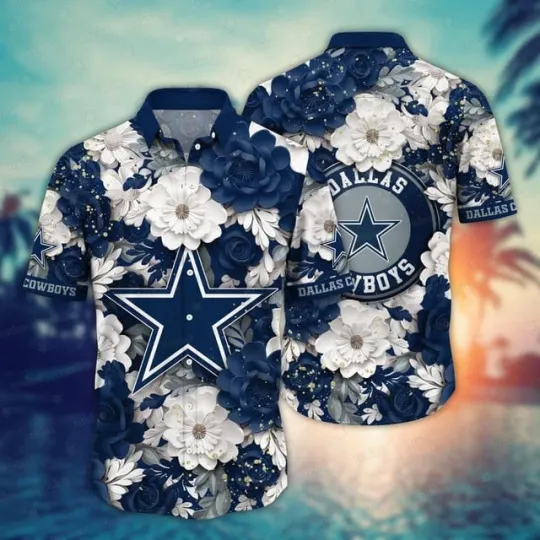 Discover Dallas Cowboys Floral Pride Hawaiian, Gift For Friends, Gift For Fans