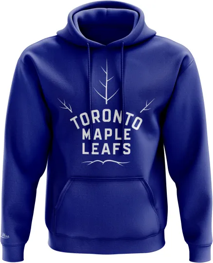 Toronto Maple Leafs Mitchell & Ness Negative Space Pullover Hoodie - Royal Blue