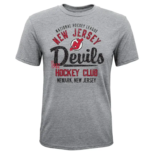 NHL Youth Boys New Jersey Devils Ice Traditions Triblend T-Shirt