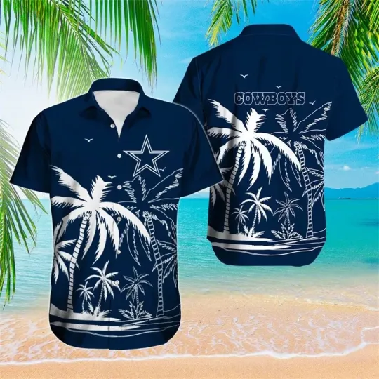 Discover Dallas Cowboyss Island Palm Hawaiian, Gift For Friends, Gift For Fans