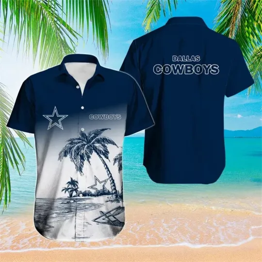 Discover Dallas Cowboyss Beachfront Vibes Hawaiian, Gift For Friends, Gift For Fans