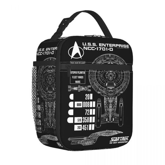 Discover Stars Treks Next Generation U.S.S Enterprise Insulated Lunch Bag