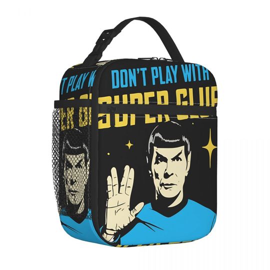 Discover Don't Play With Super Glue Stars Treks Insulated Lunch Bag