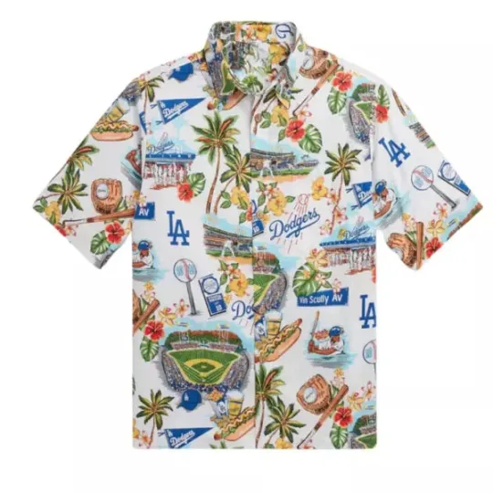 Discover LA Hawaiian Dodgerss Welcome Summer Shirt Beach Shirt