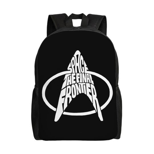 Discover Stars Treks Movie Casual Backpack Outdoor High School Business Space The Final Frontier Daypack Men Women College Shoulder Bag