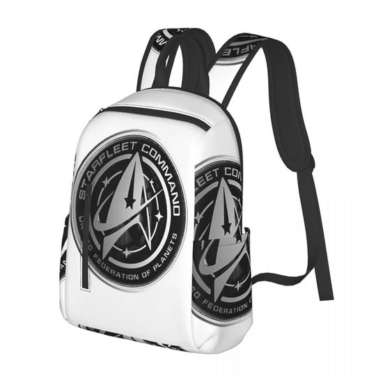 Star Treks Science Fiction TV Series Student Backpack School Bag Hiking Travel Daypack for Men Women Bookbag Shoulder Bags