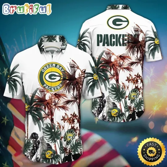 Discover Green Bay Football Packerss Team Hawaiian Shirt Button Down Unisex