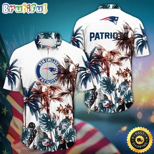 Discover New England Football Patriotss Team Hawaiian Shirt Button Down