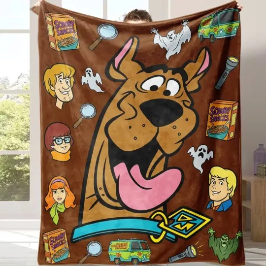 Discover Mystery Dog Snack Vibes Fan Gift Flannel Throw Blanket Soft Cozy