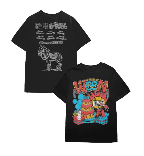 Discover New!! Ween Band 40th Tour Merch 2026 T-Shirt All Size S-2XL