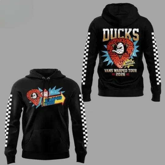 Discover Anaheim Duckss x Vanss Tour 2026 Hoodie For Fan