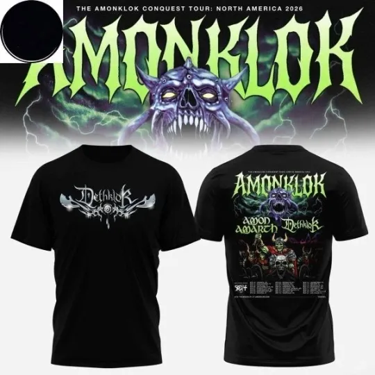 Discover Amonklock Conquest Tour 2026 Amon Unisex T-shirt