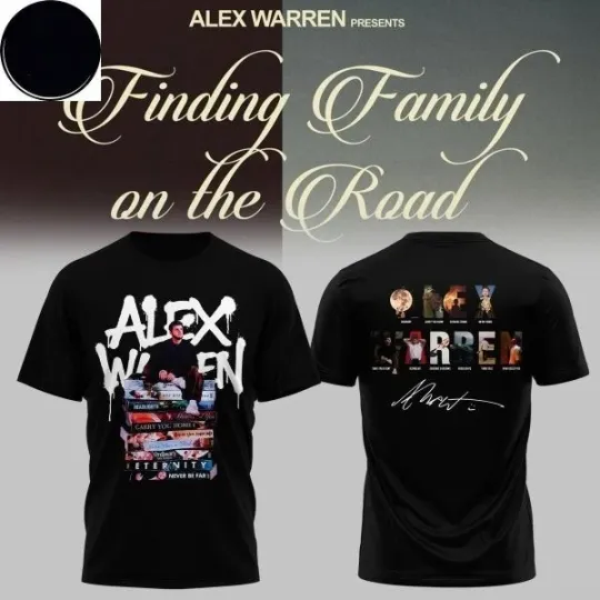 Discover Alex Warreen Presents Finding Family Of The Road Tour 2026  Unisex T-shirt